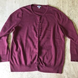 Red/Purple Croft and Barrow Button Down Cardigan